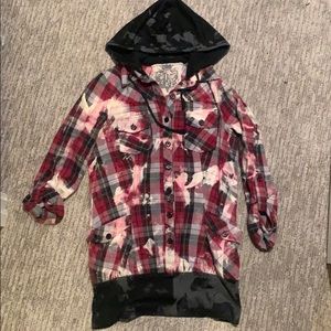 Hoodie flannel